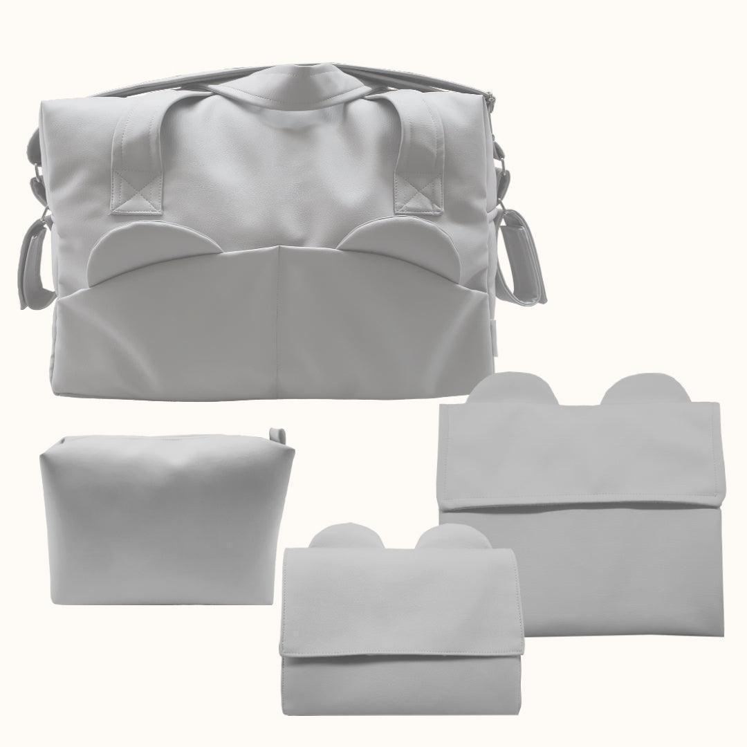 conjunto-mala-maternidade-teddy-cinza-pim-pam-pum-baby-14013 - Pim-Pam-Pum Baby