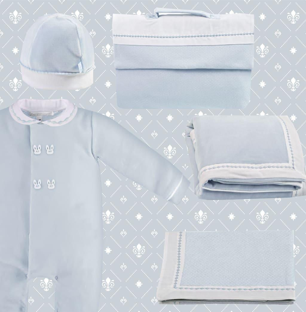 Conjunto Primeira Roupa Sweet Azul - Pim-Pam-Pum Baby