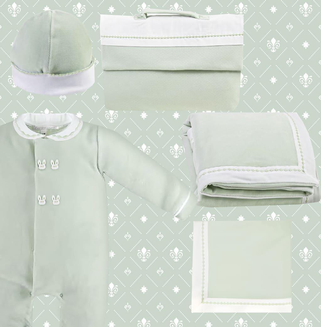 Conjunto Primeira Roupa Sweet Verde - Pim-Pam-Pum Baby