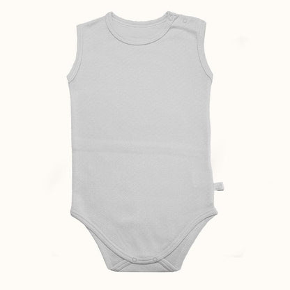 Conjunto Soft Moves: Body Sem Mangas, Tapa Fraldas e Pantufas Cinza - Pim-Pam-Pum Baby