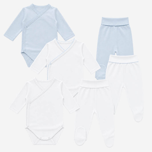 3 Body e 3 Calça para recém-nascido Básico Menino
