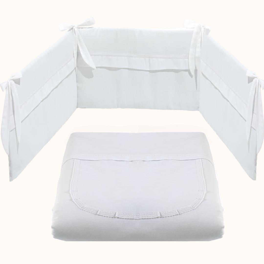 Edredão e Resguardo Candy Branco - Pim-Pam-Pum Baby