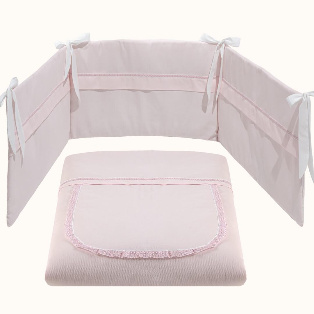 Edredão e Resguardo Candy Rosa - Pim-Pam-Pum Baby