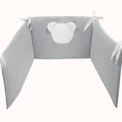 Edredão e Resguardo Diamante Cinza - Pim-Pam-Pum Baby