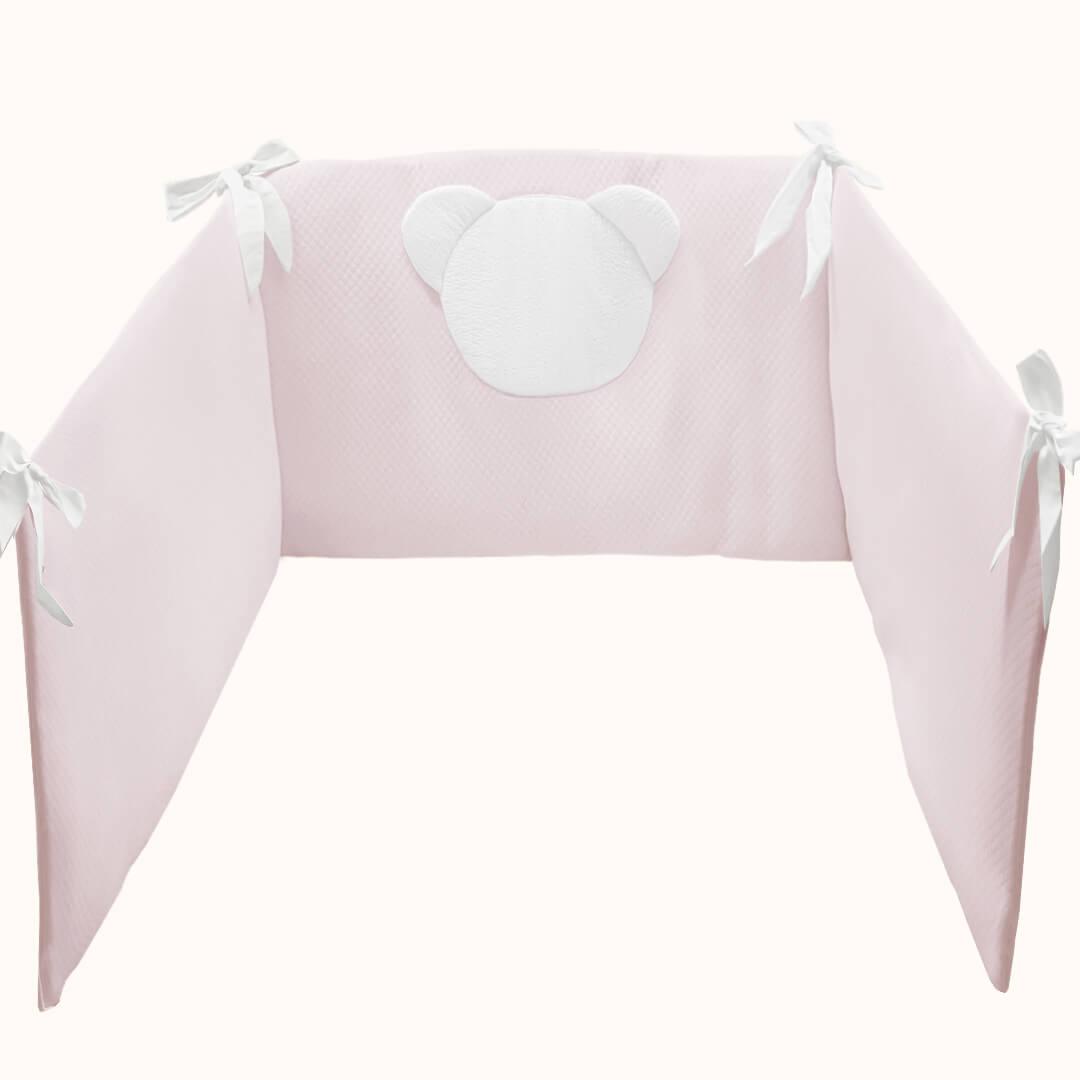 Edredão e Resguardo Diamante Rosa - Pim-Pam-Pum Baby