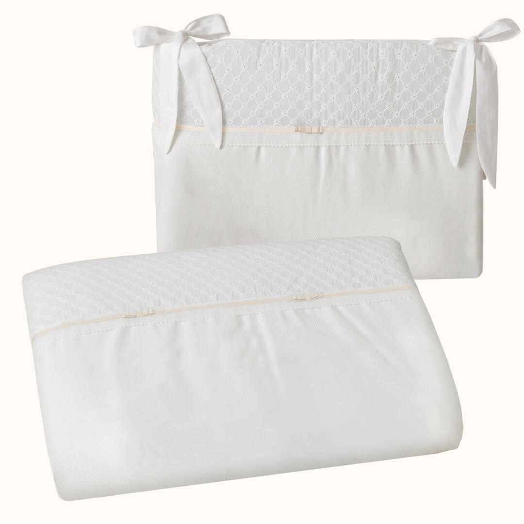 Edredão e Resguardo Romantic Bege Pérola - Pim-Pam-Pum Baby