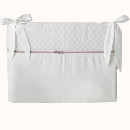 Edredão e Resguardo Romantic Bege Pérola Rosa Velho - Pim-Pam-Pum Baby