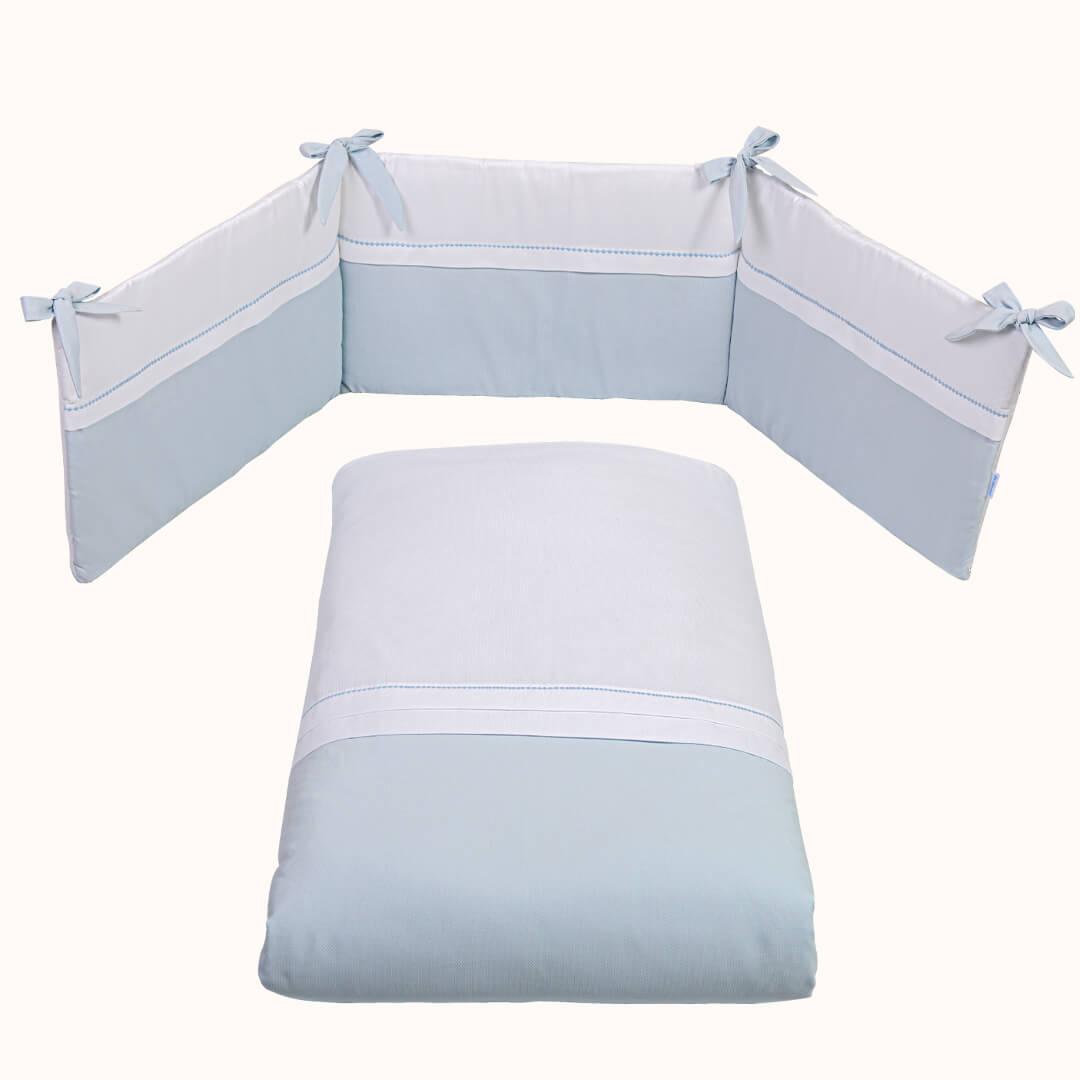 Edredão e Resguardo Sweet Azul - Pim-Pam-Pum Baby