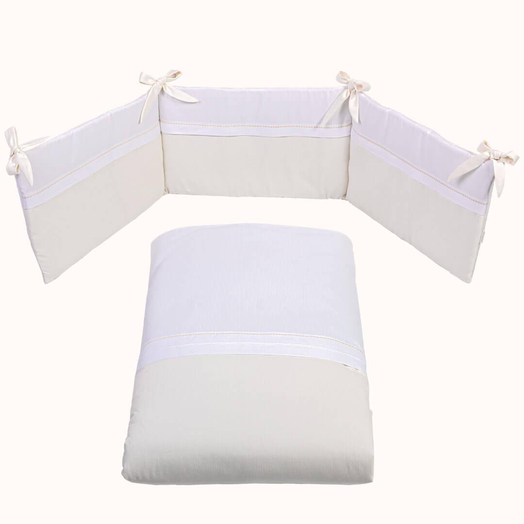 Edredão e Resguardo Sweet Bege - Pim-Pam-Pum Baby