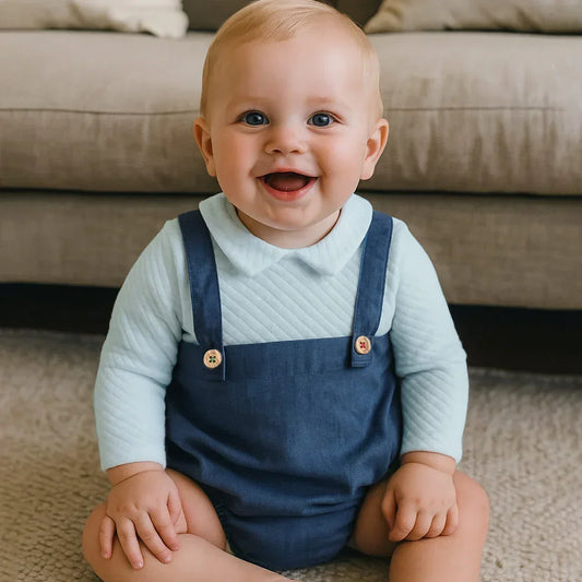 Fofo_Denim_Azul_Escuro_Menino - Pim-Pam-Pum Baby