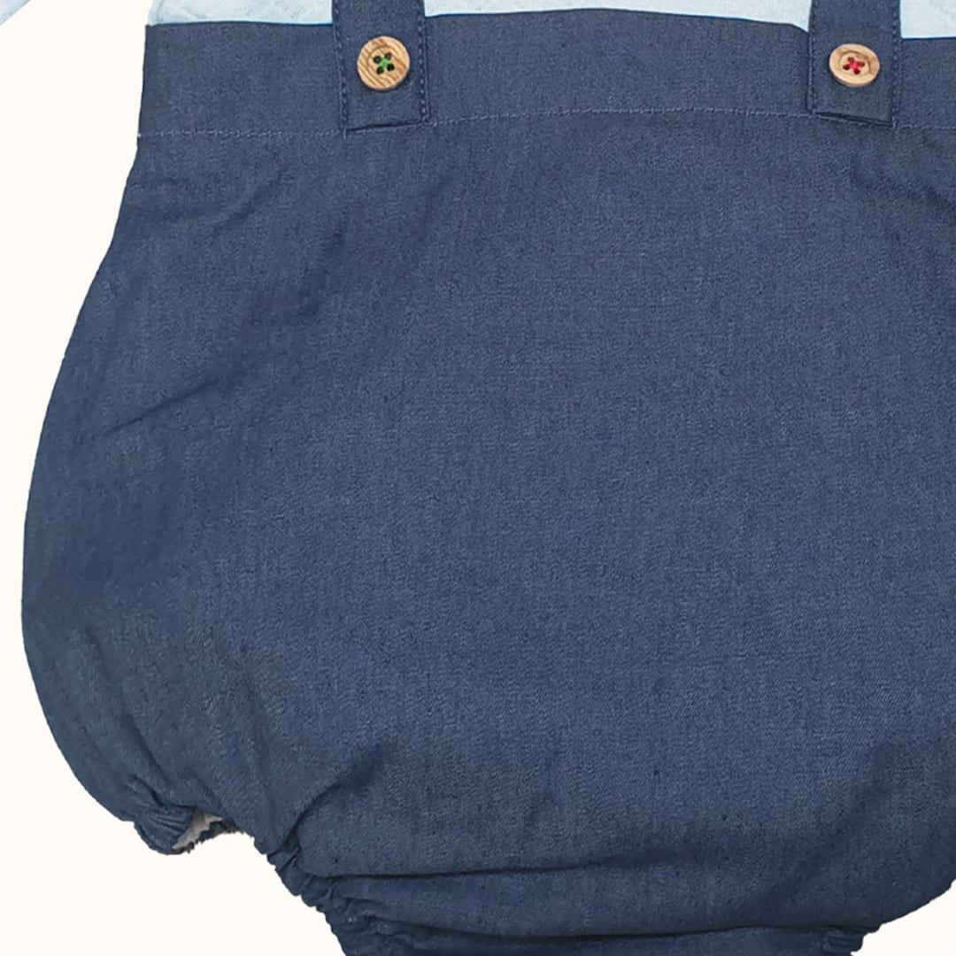 Fofo_Denim_Azul_Escuro_Fundo - Pim-Pam-Pum Baby