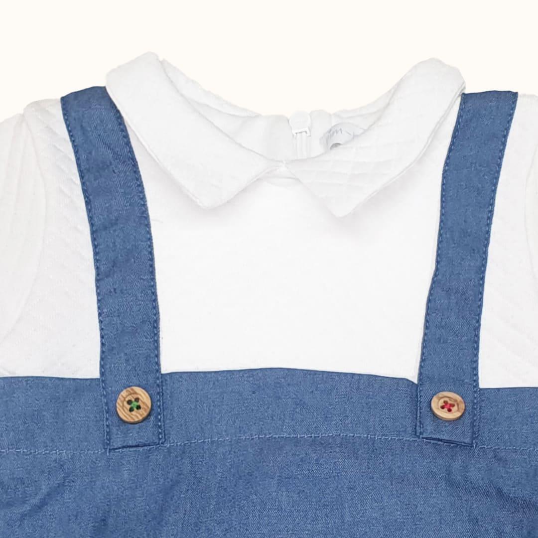 Fofo Denim Branco/Azul - Pim-Pam-Pum Baby