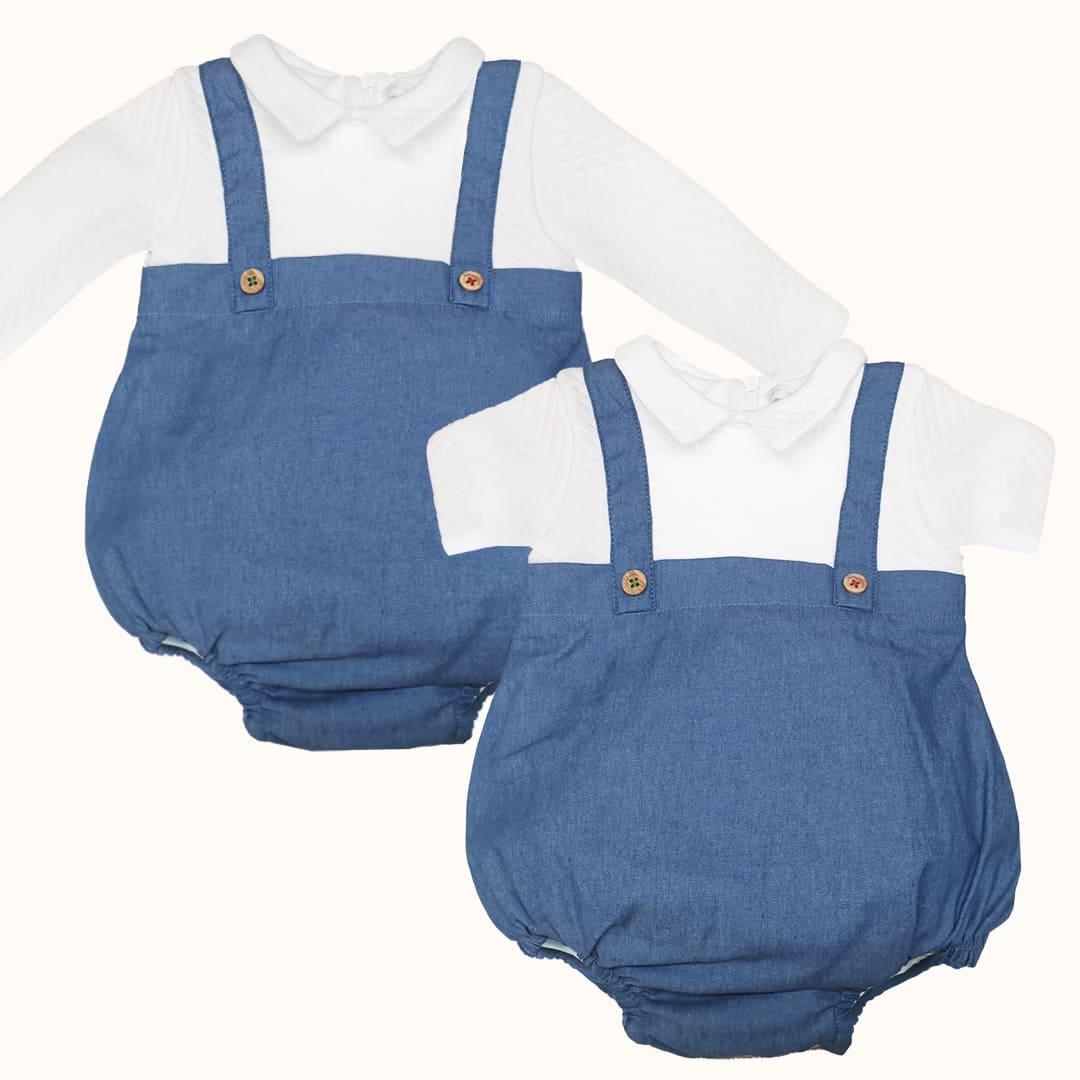 Fofo Denim Branco/Azul - Pim-Pam-Pum Baby
