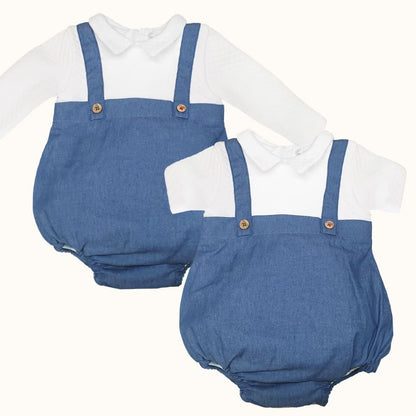 Fofo Denim Branco/Azul - Pim-Pam-Pum Baby