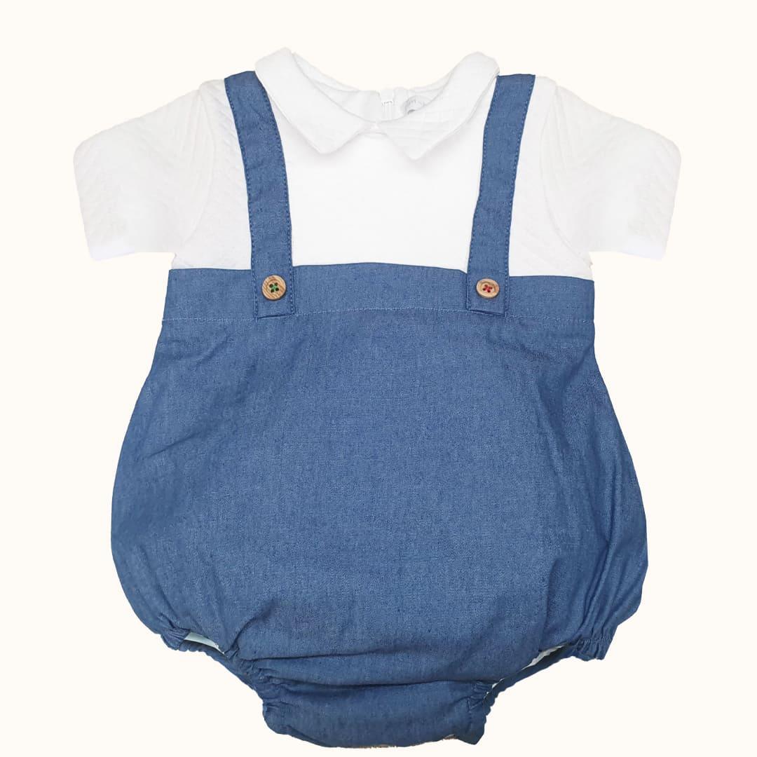 Fofo Denim Branco/Azul - Pim-Pam-Pum Baby