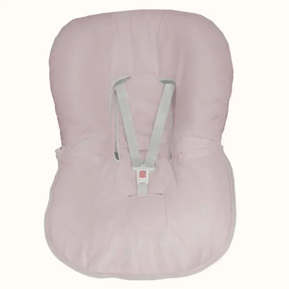 Capa rosa para cadeirinha de bebé com arnês, tecido suave para recém-nascido