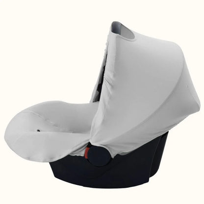 Capa cinza de verão para baby coque, proteção confortável para assento de bebé.