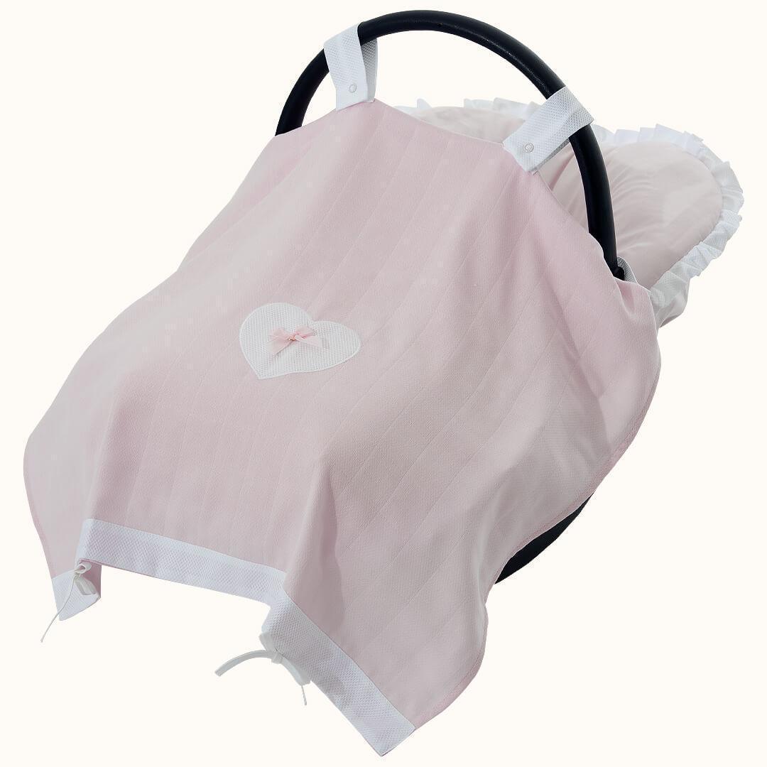 Fralda Tapa OVO Coração Rosa - Pim-Pam-Pum Baby