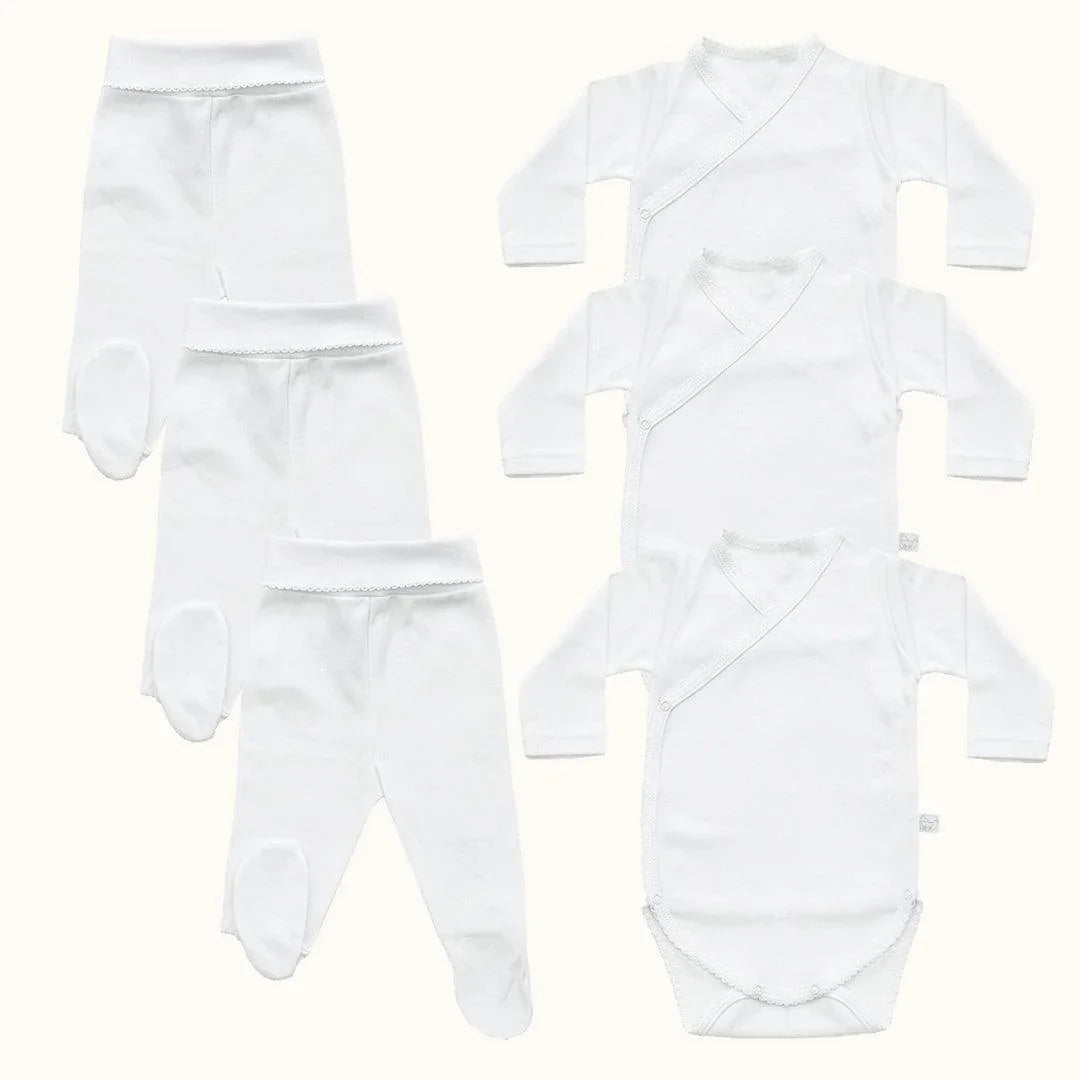 3-bodys-cruzados-e-calcas-basico-branco-pim-pam-pum-baby-85837 - Pim-Pam-Pum Baby