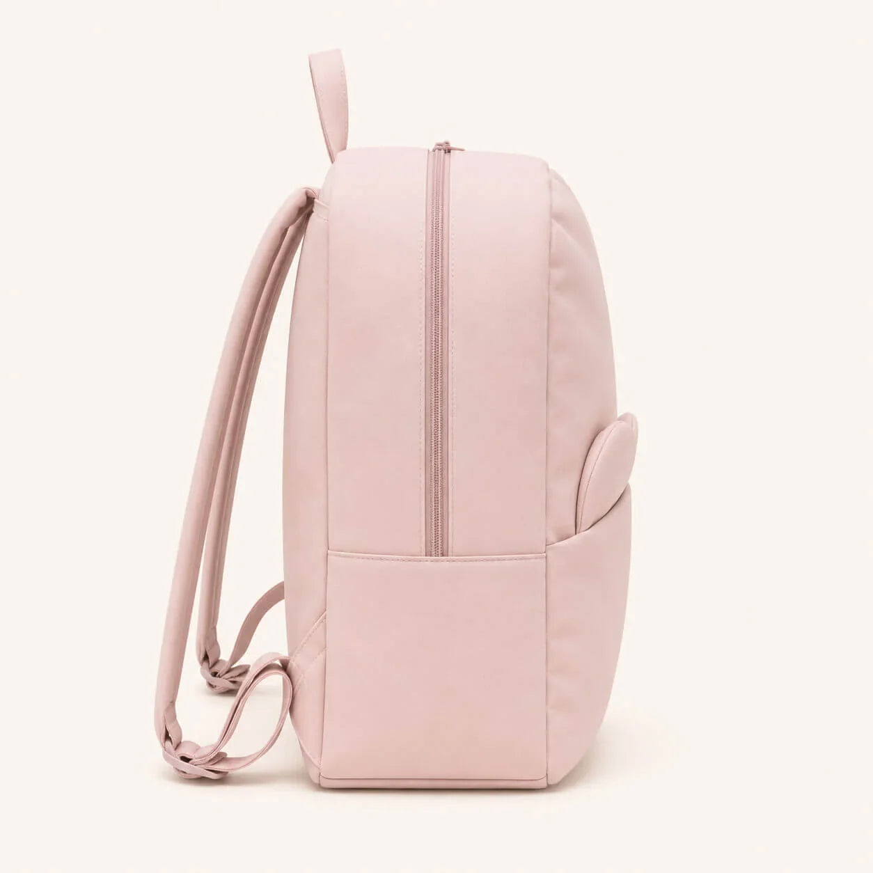 Mochila rosa suave para bebé, ideal para enxoval com design confortável e prático