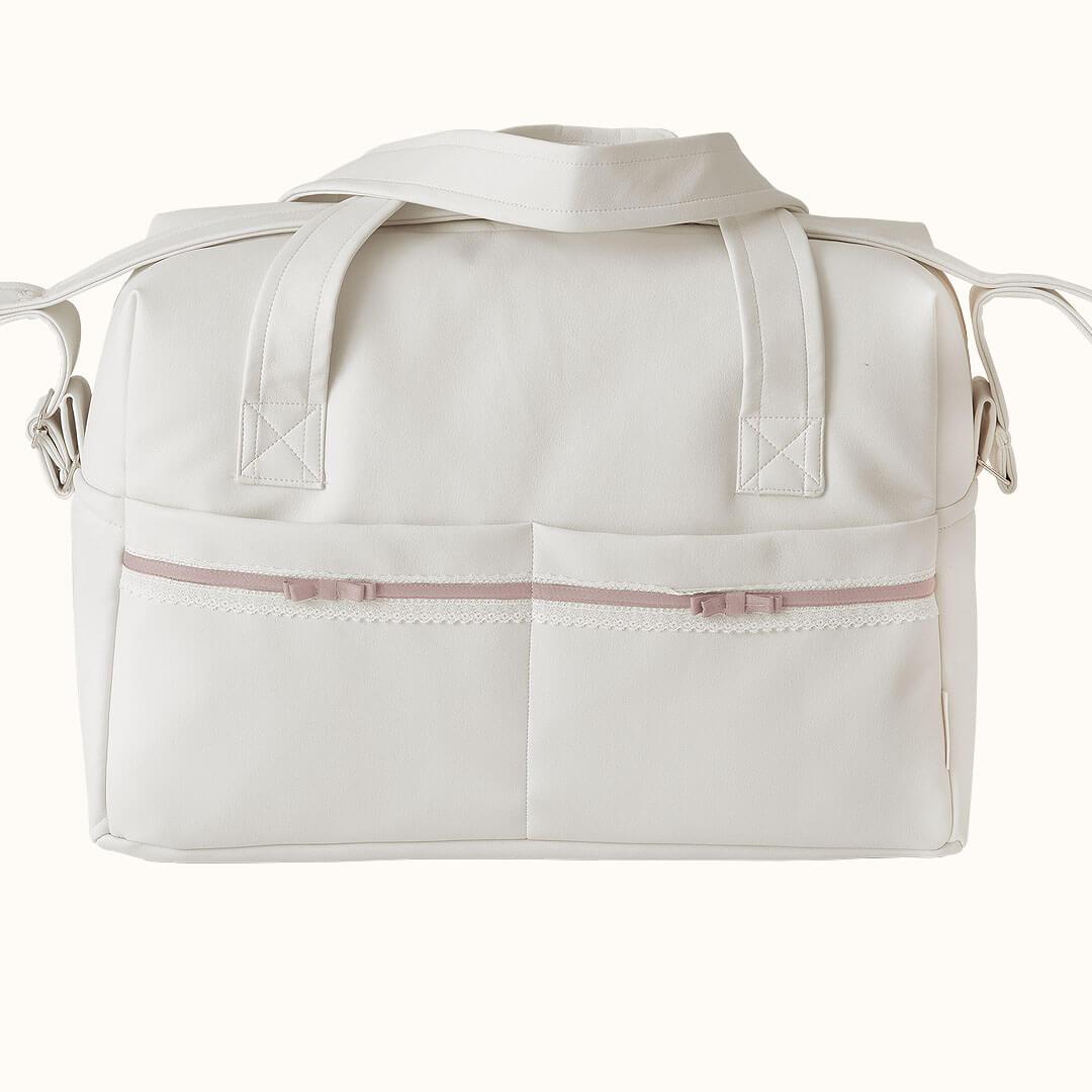 Mala Maternidade Romantic Bege/Rosa Velho - Pim-Pam-Pum Baby