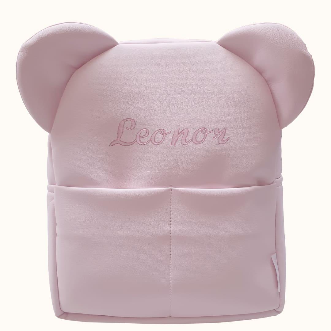 Mochila Criança Polipele Teddy Rosa - Pim-Pam-Pum Baby