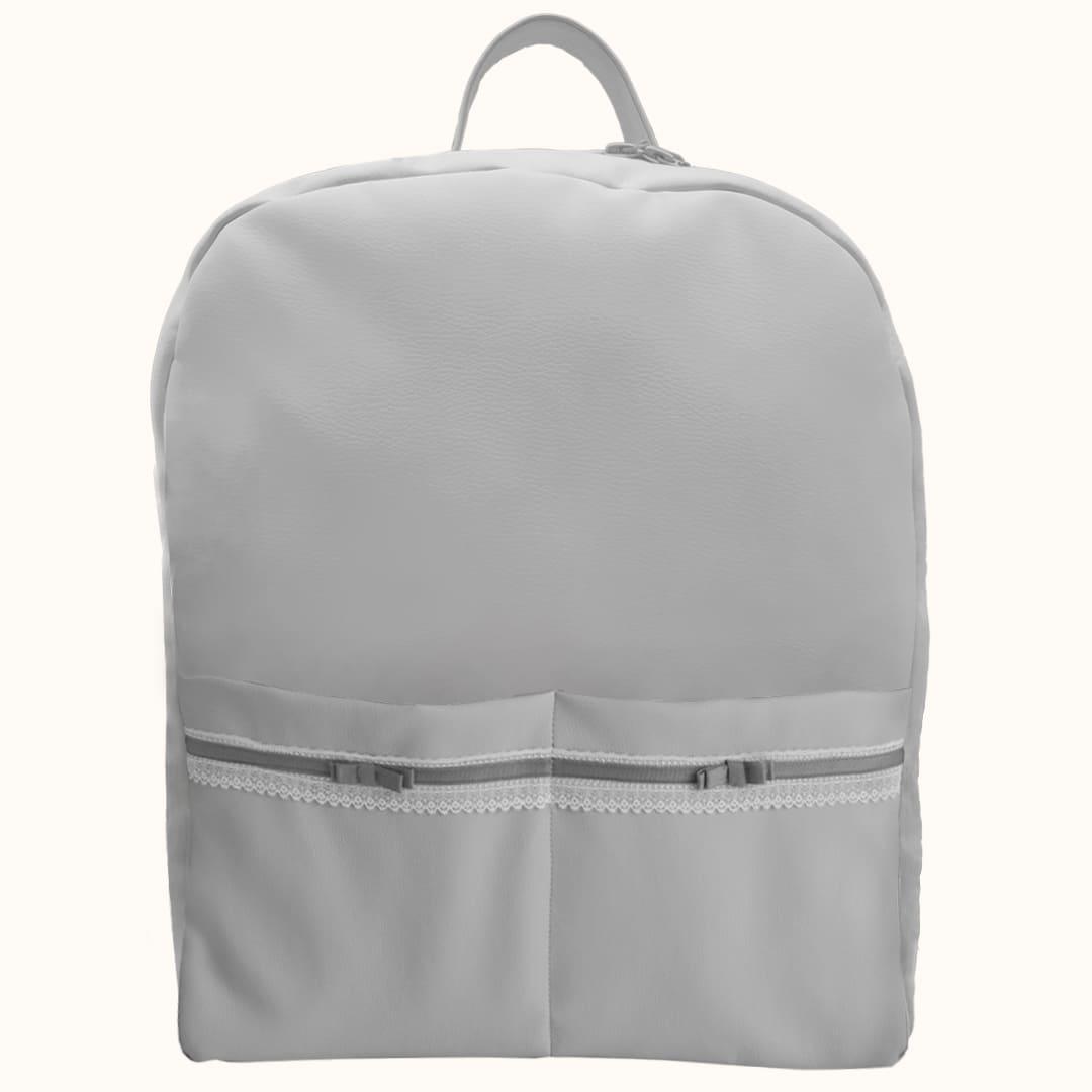 Mochila Maternidade Romantic Cinza - Pim-Pam-Pum Baby