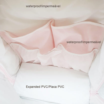 Mochila Maternidade Romantic Rosa - Pim-Pam-Pum Baby