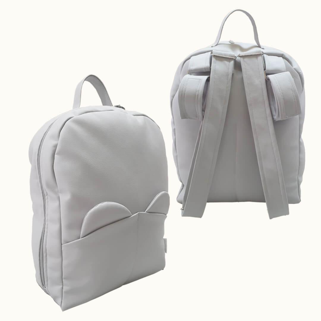 Mochila Maternidade Teddy Cinza - Pim-Pam-Pum Baby