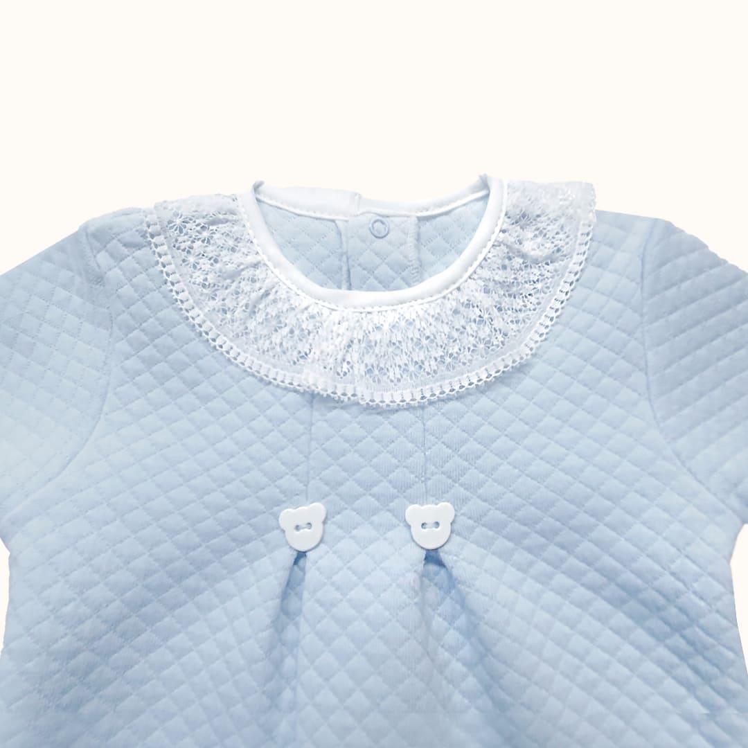 Primeira Roupa Mini Mimos 1 Azul - Pim-Pam-Pum Baby