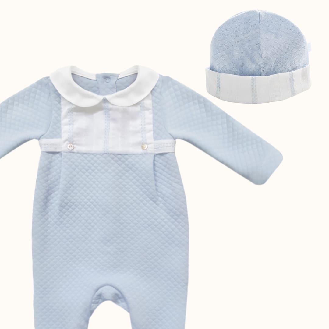 Primeira Roupa Mini Mimos 3 Azul - Pim-Pam-Pum Baby