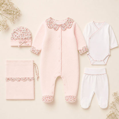 Primeira Roupa Algodão Mini Florzinhas 2- Recém-nascido