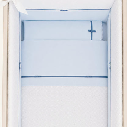 Conjunto Lençóis Romantic Azul