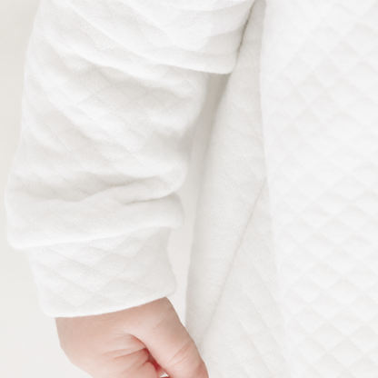 Diamond Knit Babygrow for Girls