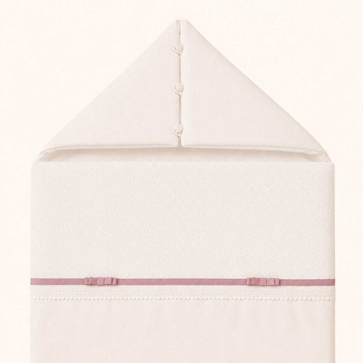 Neugeborenen-Schlafsack - Romantic Beige Altrosa