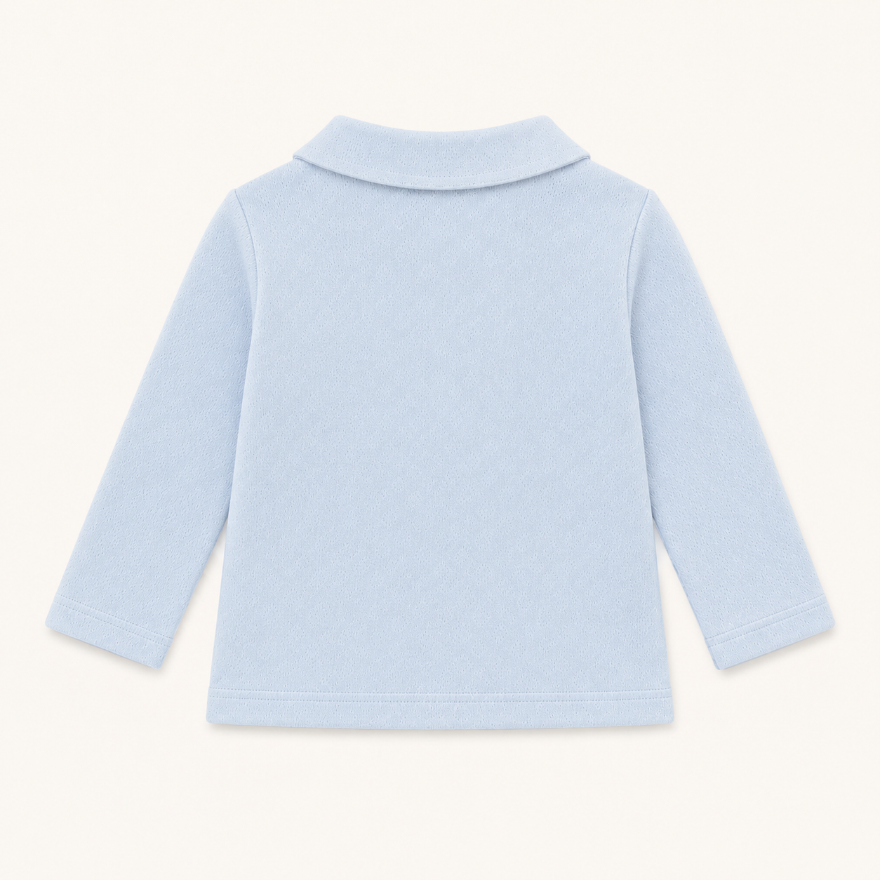 Camisola de Gola Camisa para Bebé Azul | Verão