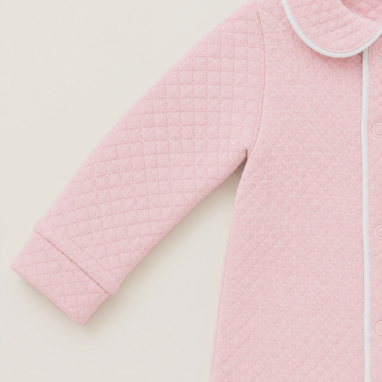 Diamond Knit Babygrow for Girls