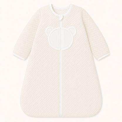 Saco de dormir para bebé com estampa de urso, ideal para recém-nascidos, confortável e quente