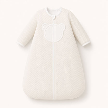 Saco de dormir para bebé com estampa de urso, ideal para recém-nascidos, confortável e quentinho