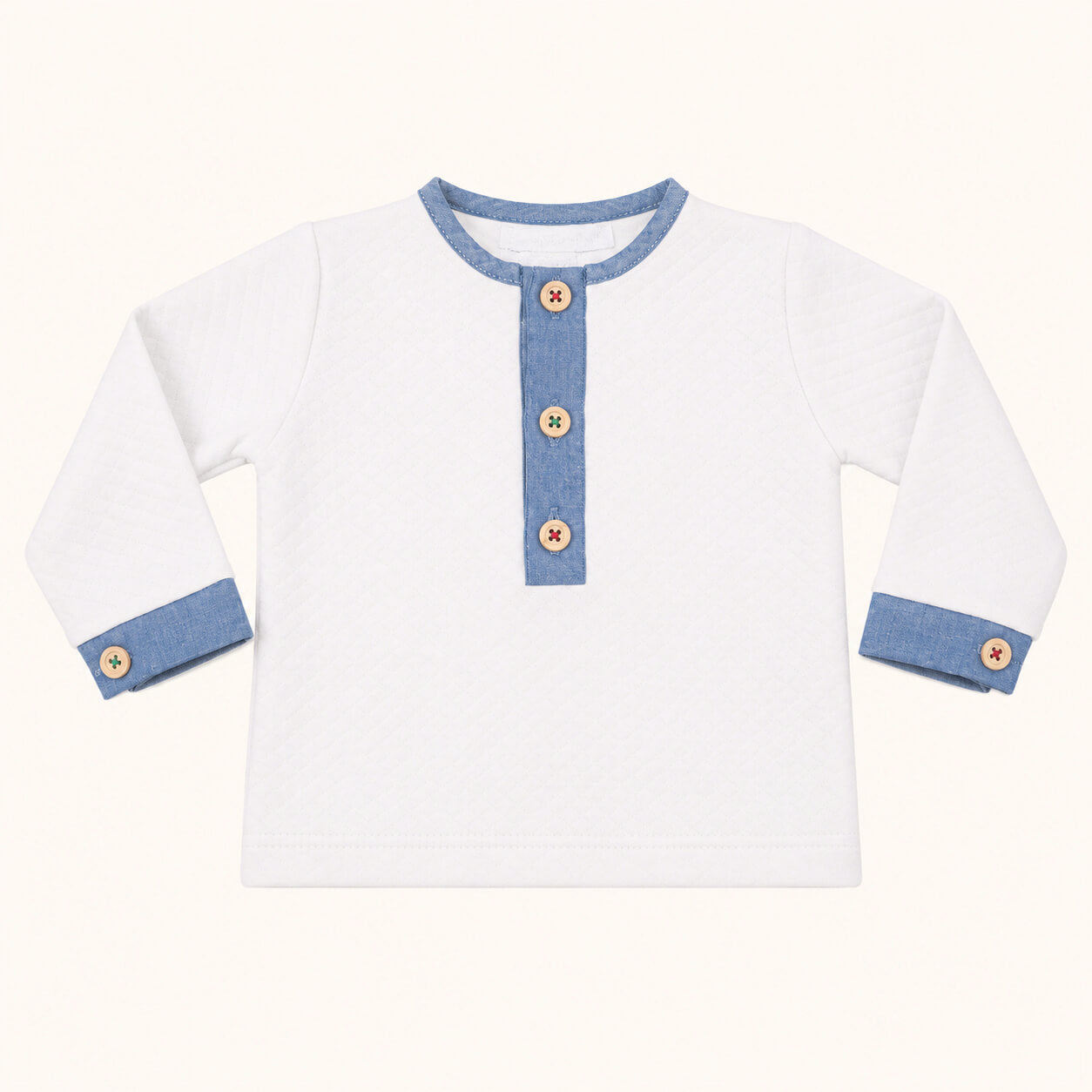 Fatinho 2 Peças Denim Branco/Azul