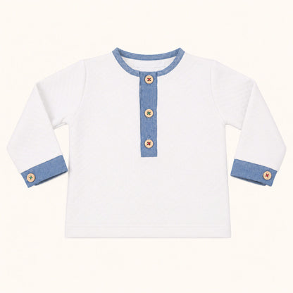 Fatinho 2 Peças Denim Branco/Azul
