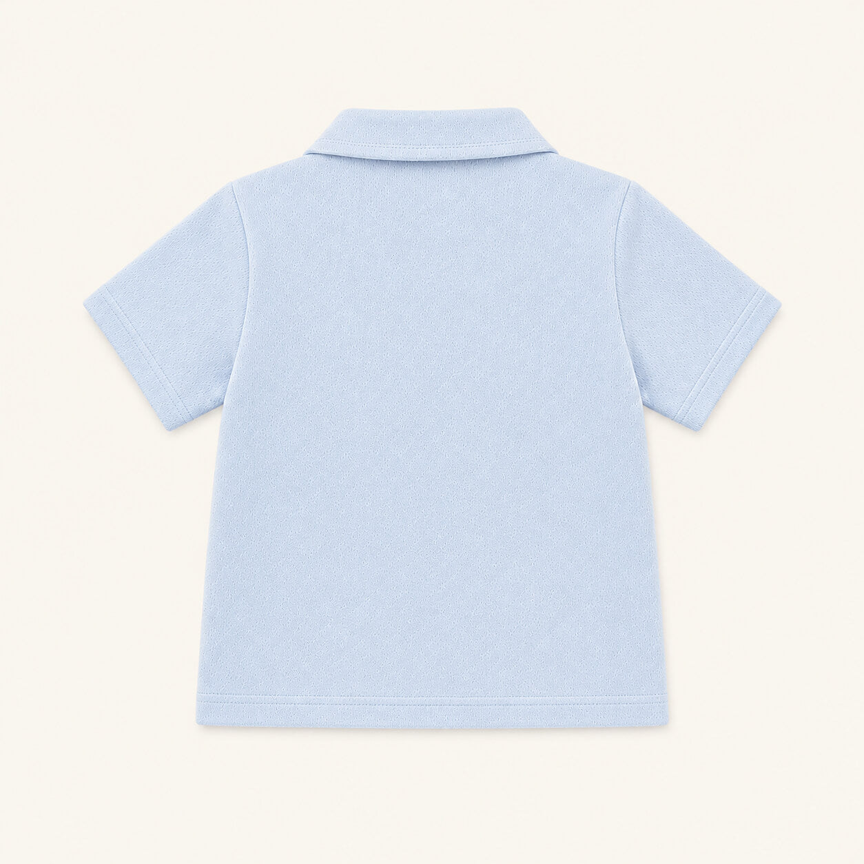 Camisola de Gola Camisa para Bebé Azul | Verão