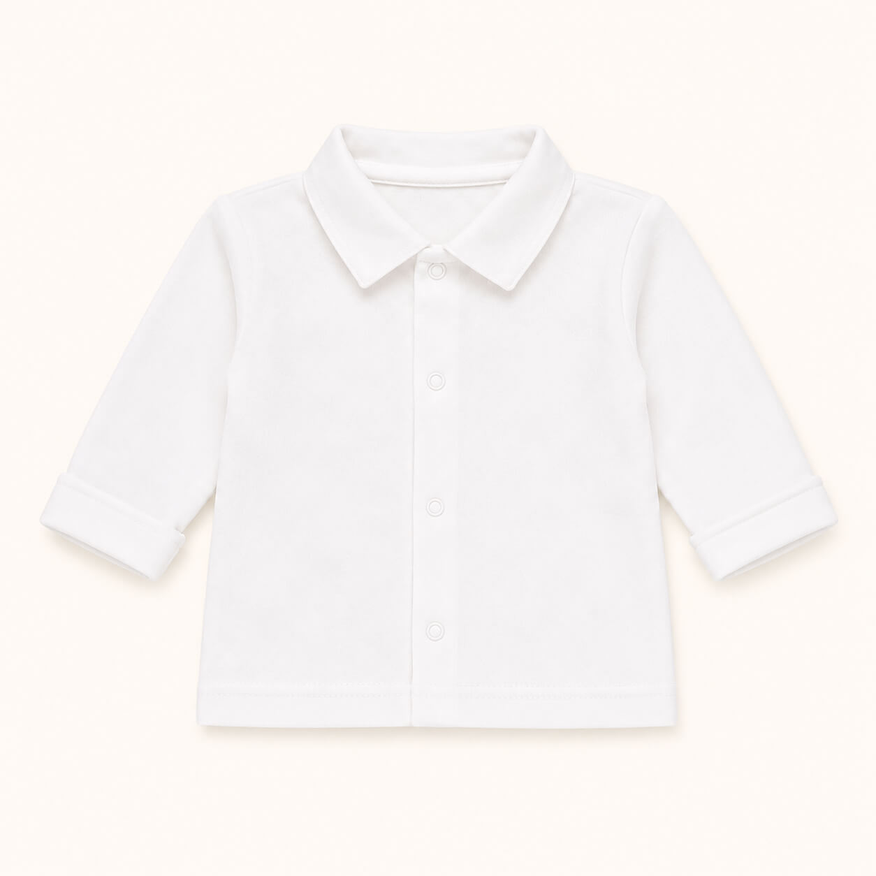 Camisola de Gola Básico Branco Menino Verão