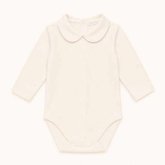 Body de Gola Redonda Bonny Inverno Bege