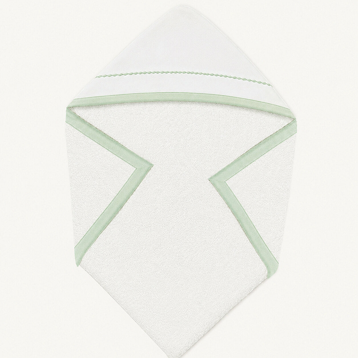 100% Cotton Baby Hooded Towel – Sweet Soft Green and Absorbent