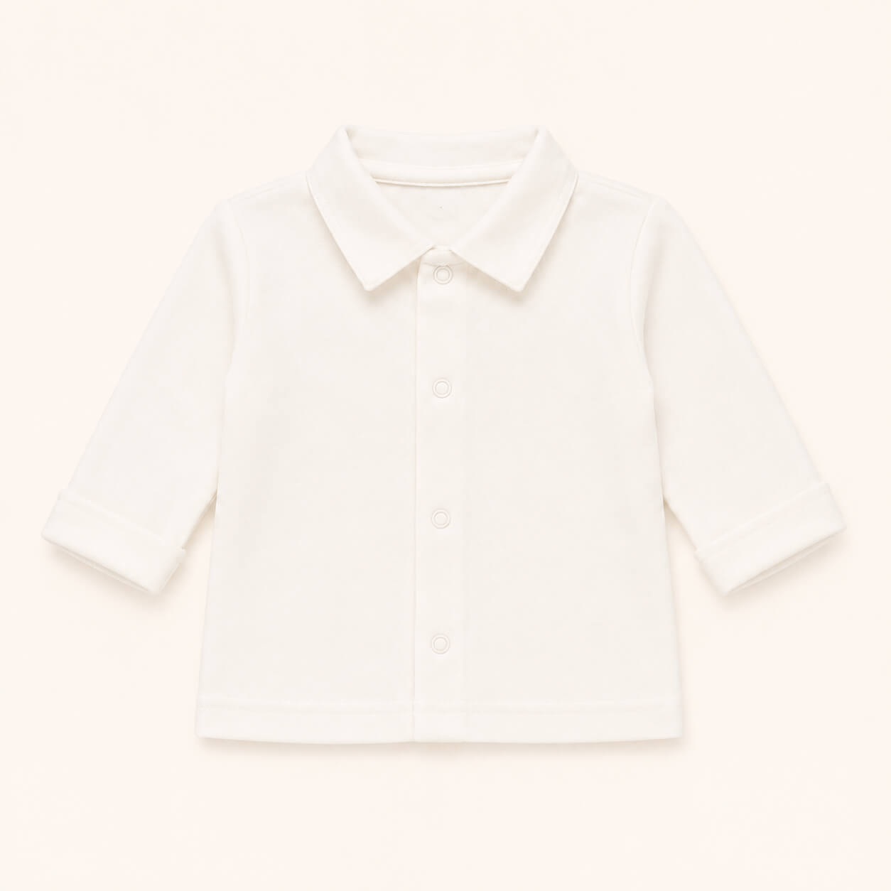 Pullover mit Basic-Kragen Beige Jungen Sommer