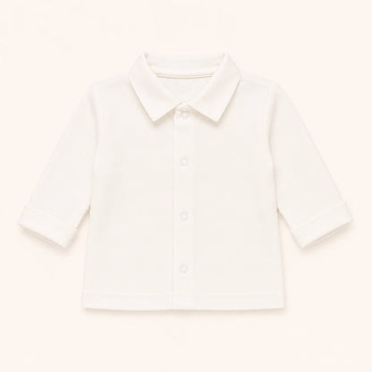 Pullover mit Basic-Kragen Beige Jungen Sommer