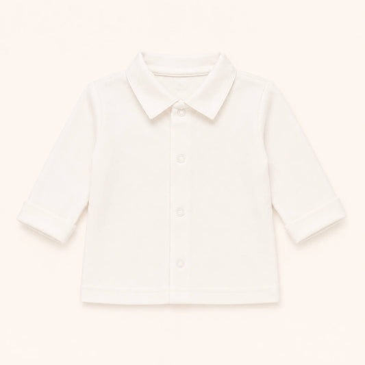 Camisola de Gola Básico Bege Menino Inverno