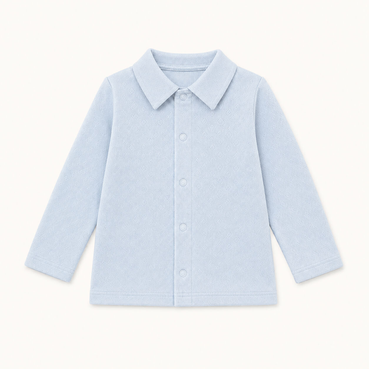 Camisola de Gola Camisa para Bebé Azul | Verão