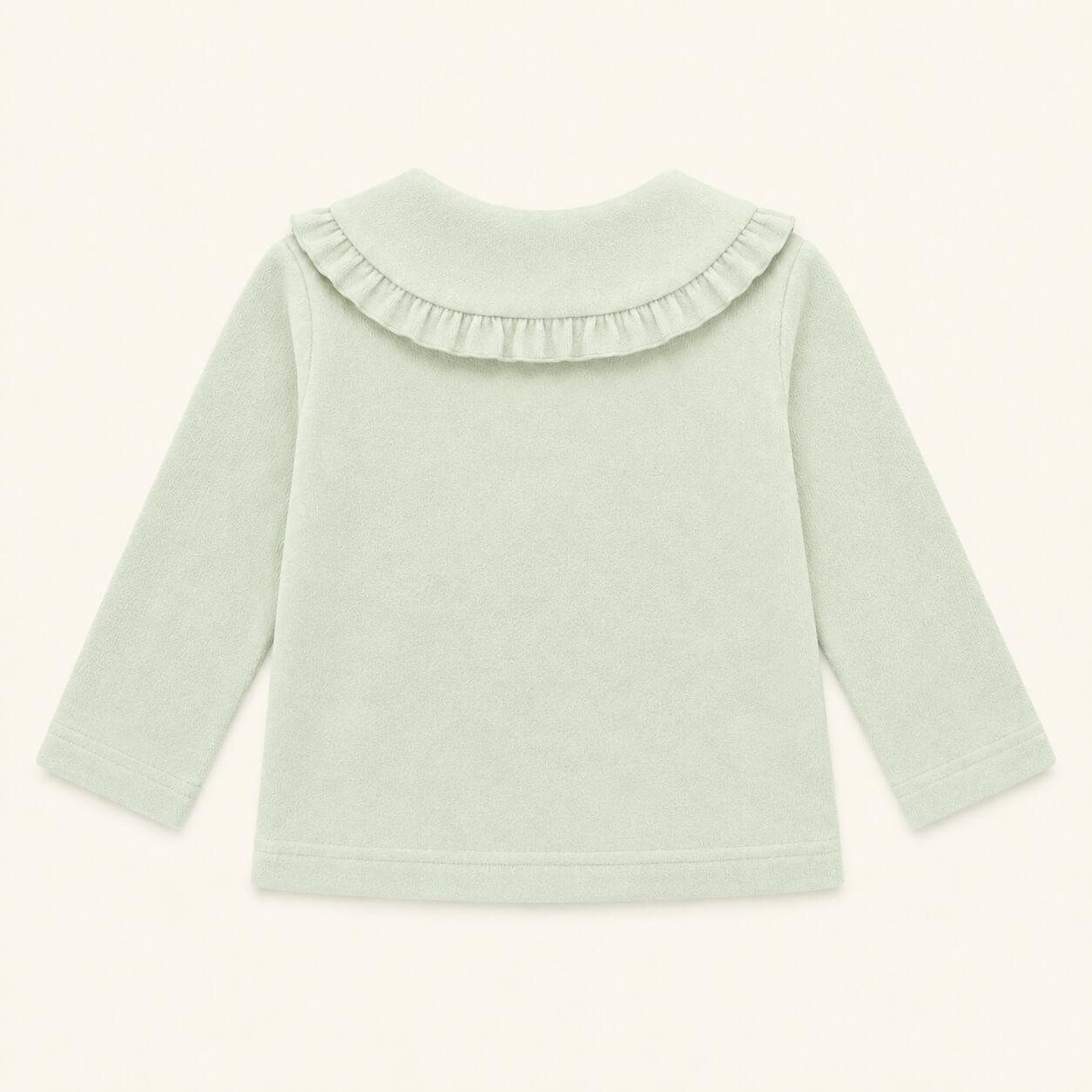 Camisola Bebé Gola com Folho Sweet Verde | Verão